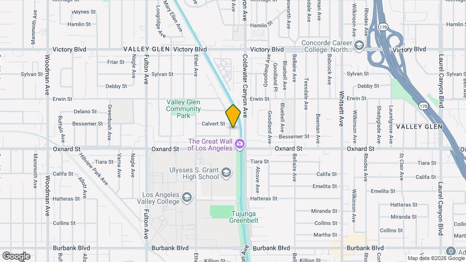 6040 Van Noord Ave Map and Location Details