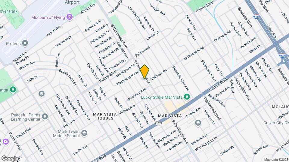 3611 S Centinela Ave Map and Location Details