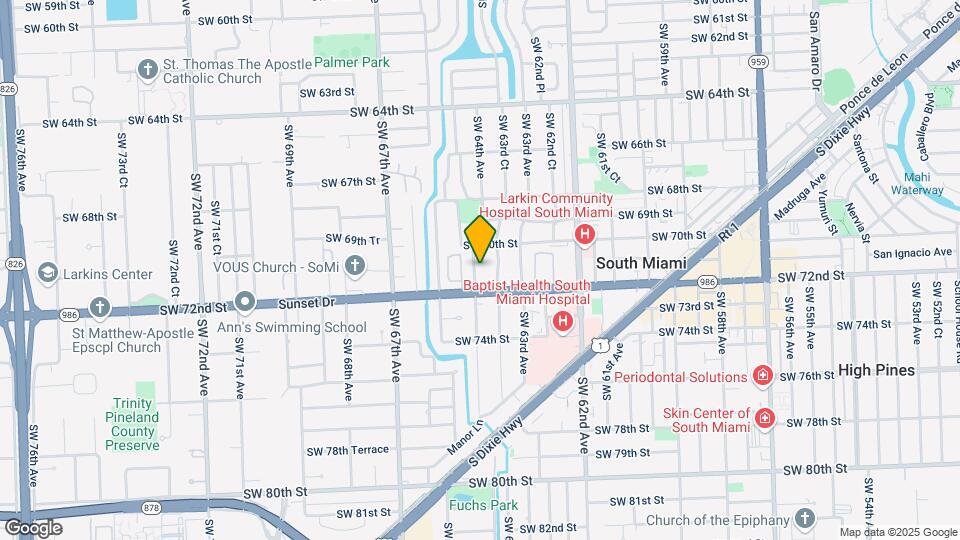 7101 SW 64th Ct Map and Location Details