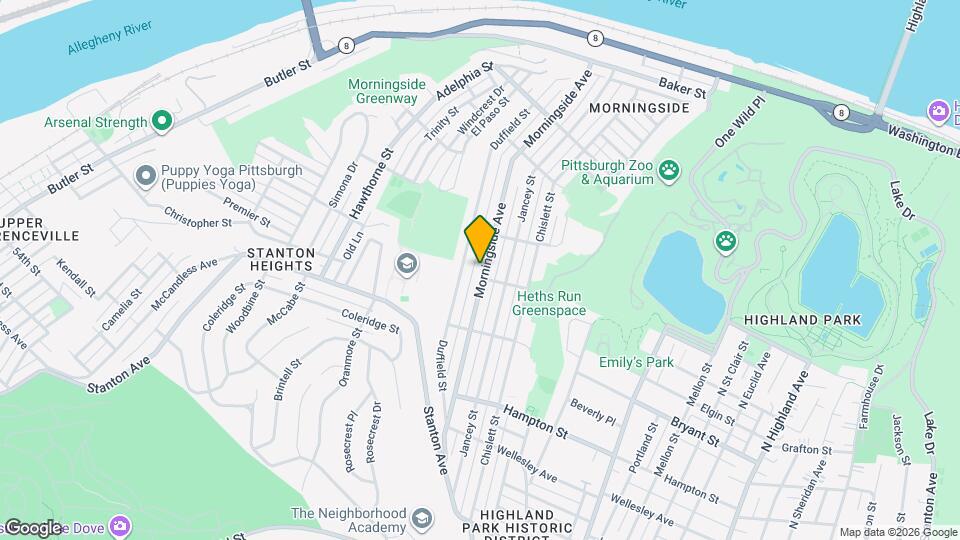 1405 Morningside Ave Map and Location Details