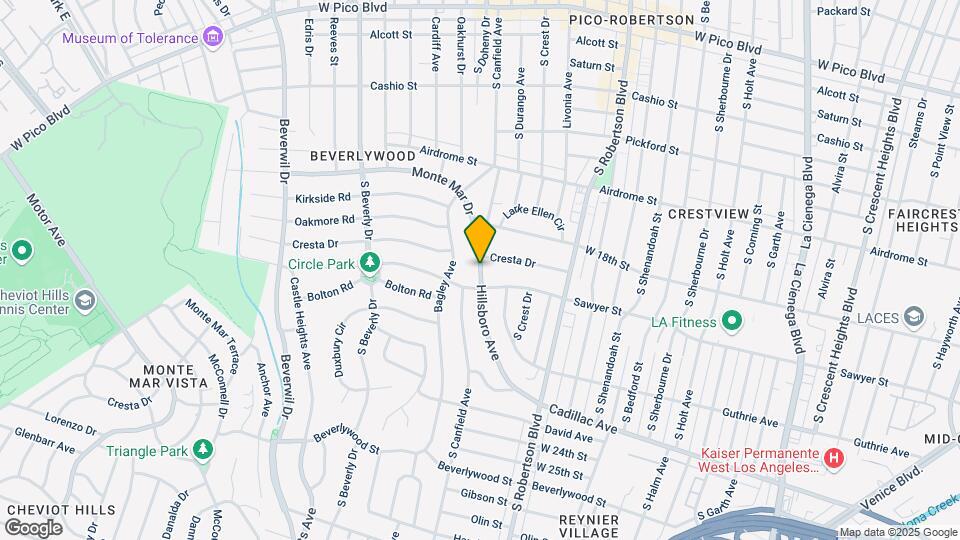1913 Hillsboro Ave Map and Location Details