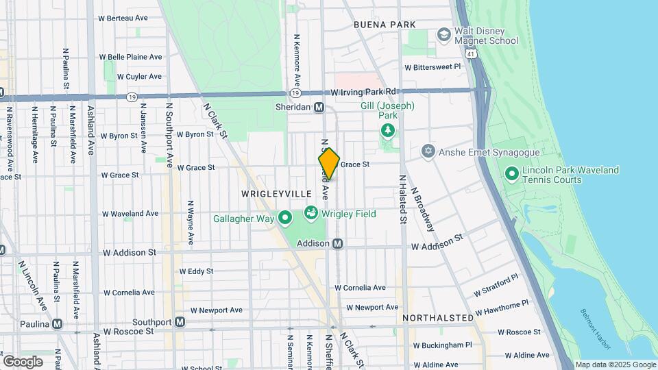 3739 N Sheffield Ave, Unit 1 Map and Location Details