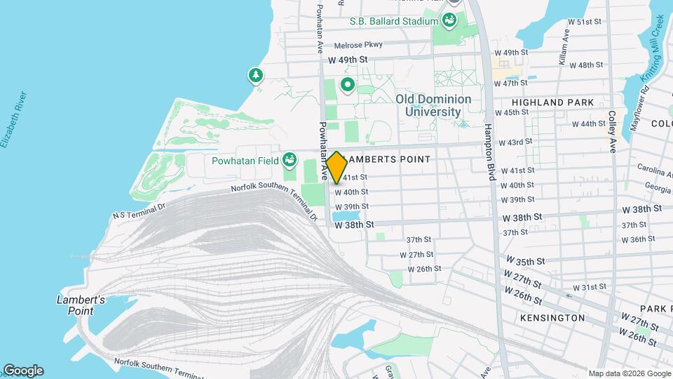 1536 W 40th St Mapa y Detalles de la Ubicación