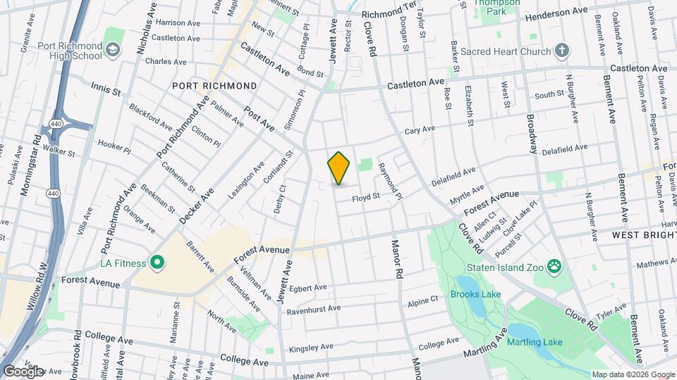 111 Dubois Ave, Unit Apartment Mapa y Detalles de la Ubicación