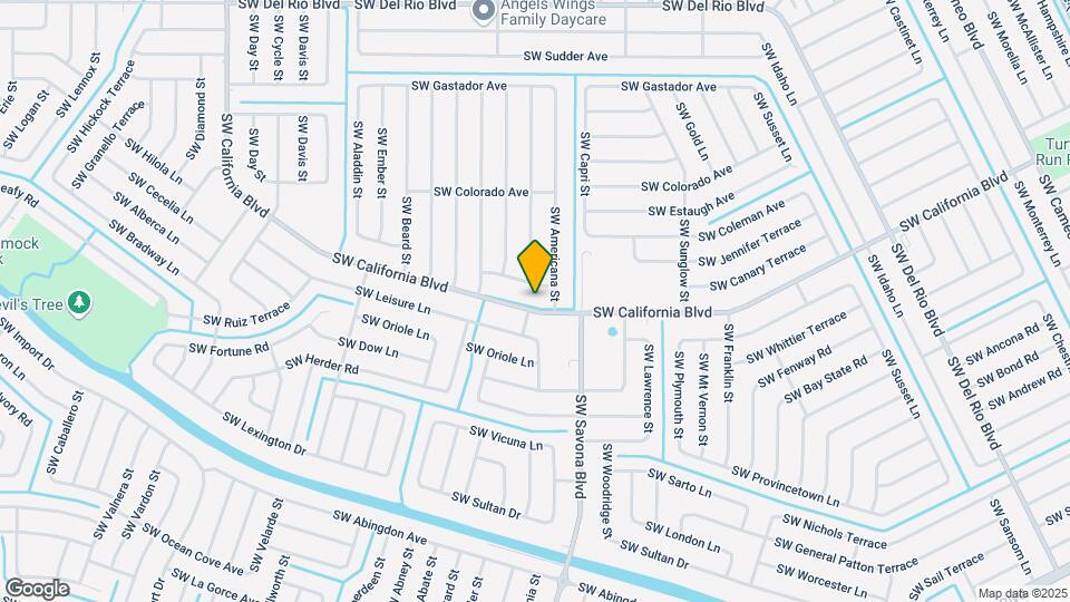 1317 SW California Blvd Map and Location Details