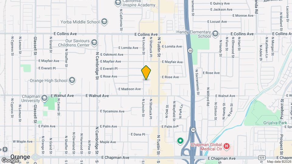 1511 E Orange Grove Ave Map and Location Details