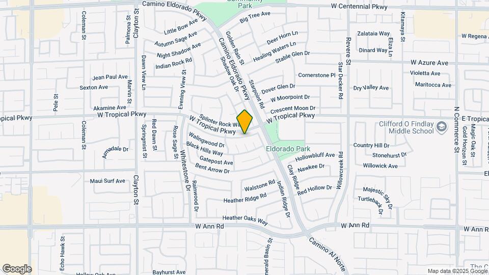 1425 Desert Ridge Ave Map and Location Details