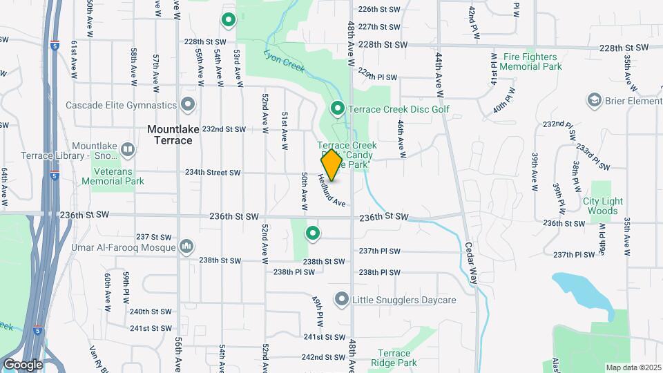23407 Hedlund Ave Map and Location Details