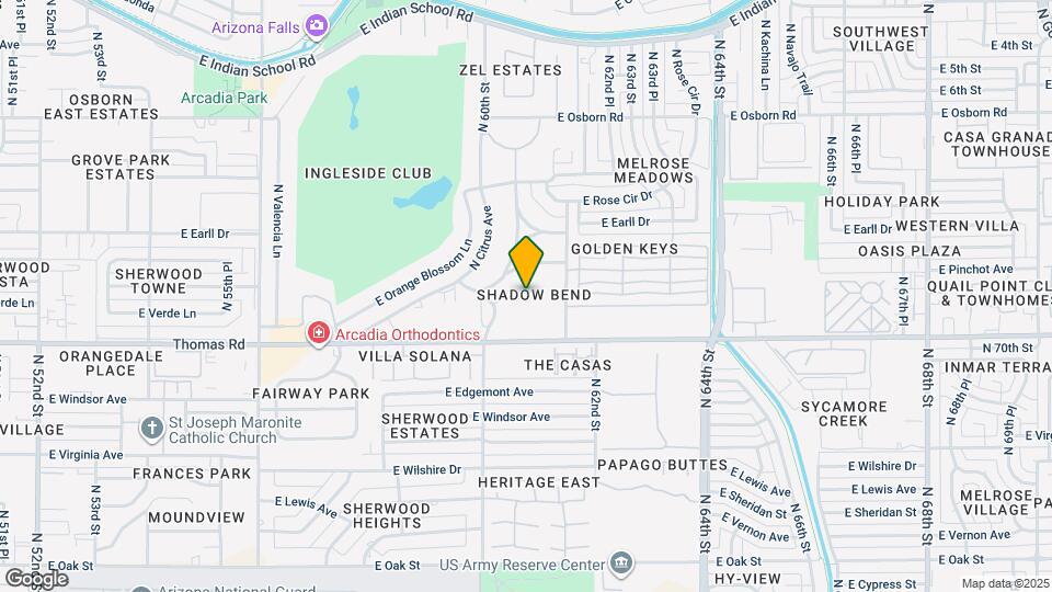 2938 N 61st Pl Unit 135, Unit 135 Map and Location Details