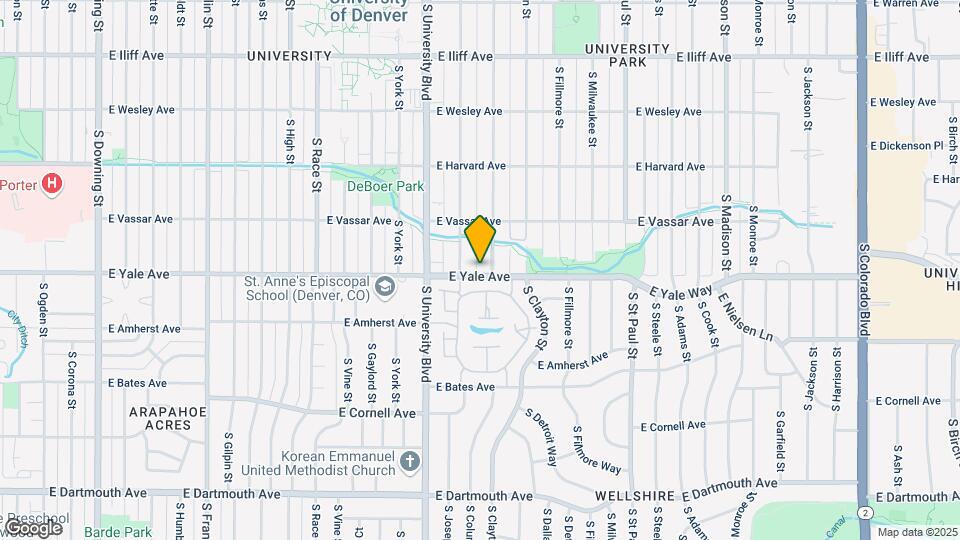 2455 E Yale Ave Map and Location Details