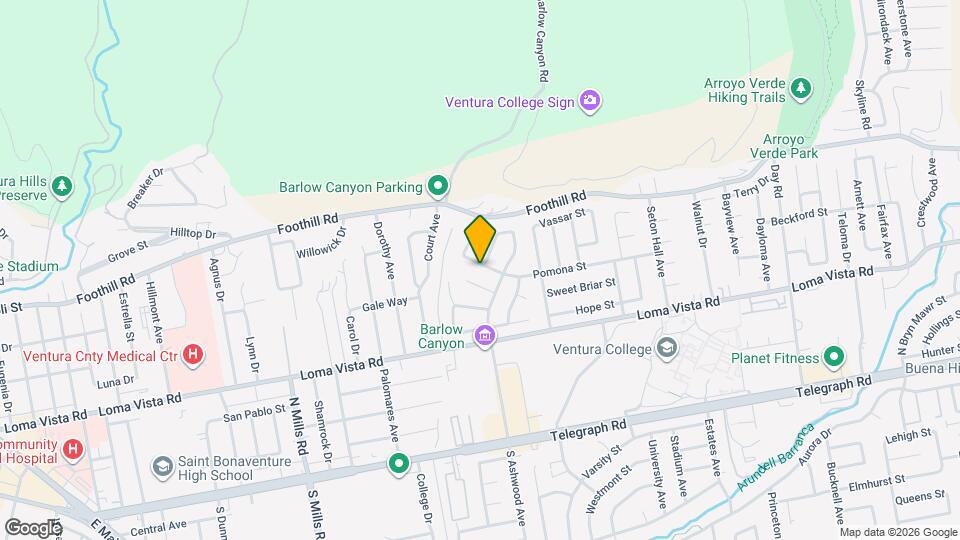 4096 Pomona St Map and Location Details