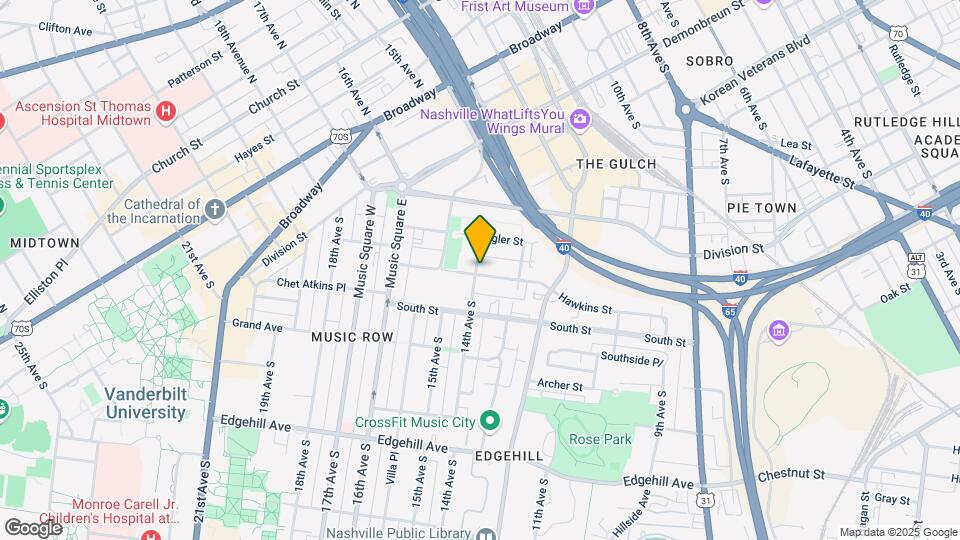 1316 Hawkins St Map and Location Details