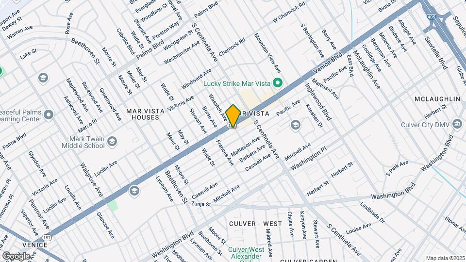 12504 Venice Blvd., Unit 210 Map and Location Details