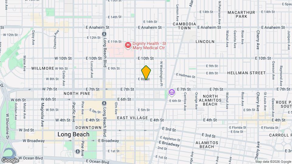744 Lime Ave, Unit B Mapa y Detalles de la Ubicación