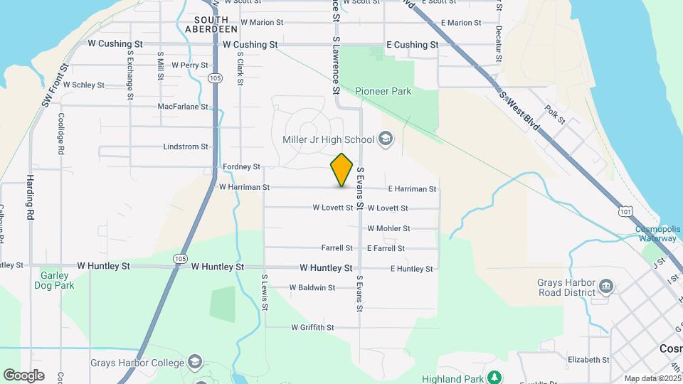 205 W Harriman St Map and Location Details