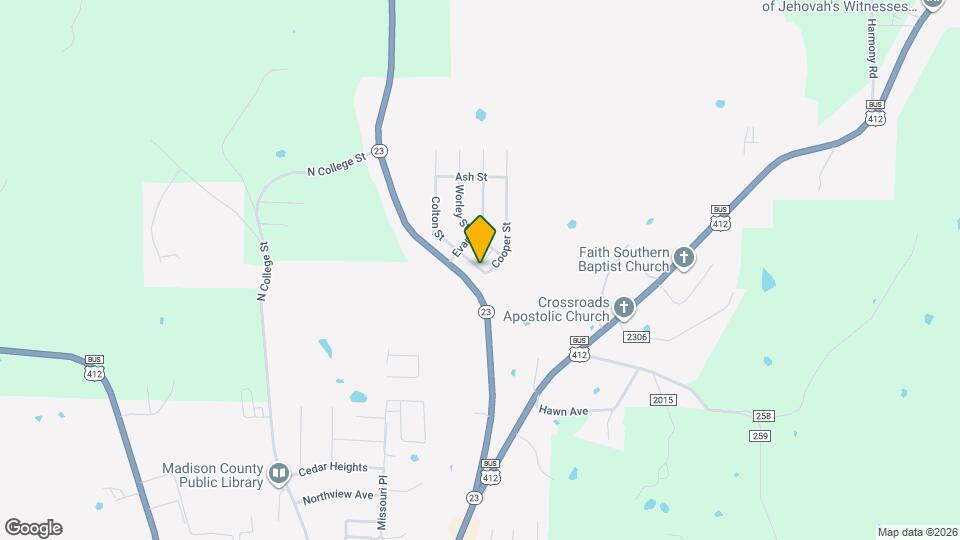 208 Cooper St Map and Location Details