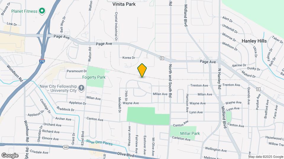 7831 Trenton Ave Map and Location Details