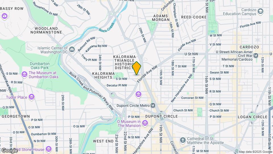 2117 S St NW Map and Location Details