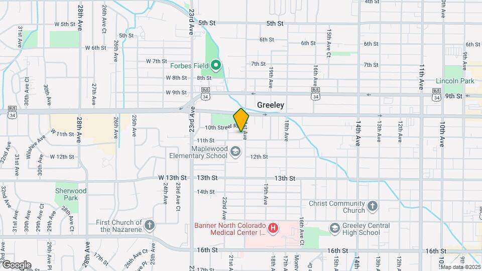 2105 11th St Map and Location Details