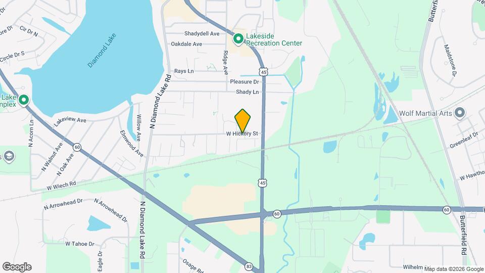 667 W Hickory St Map and Location Details