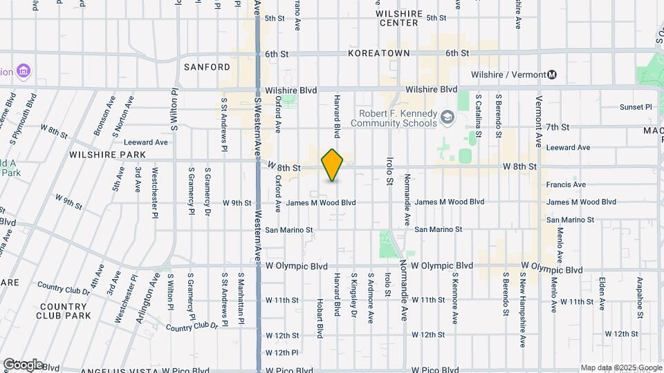 837 S Harvard Blvd Mapa y Detalles de la Ubicación