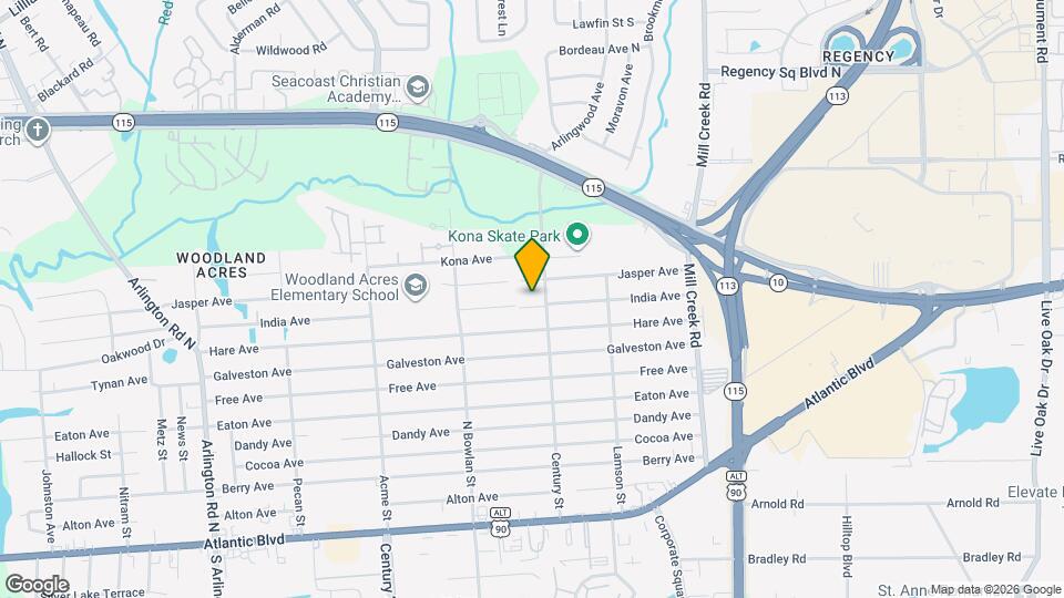 8601 India Ave Map and Location Details