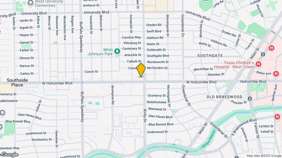2610 W Holcombe Blvd Mapa y Detalles de la Ubicación