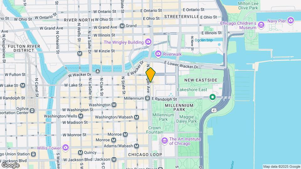 100 E Lake St Map and Location Details