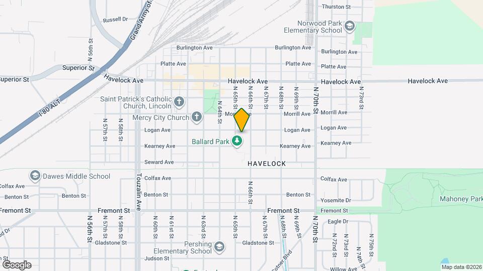 6521 Logan Ave Map and Location Details