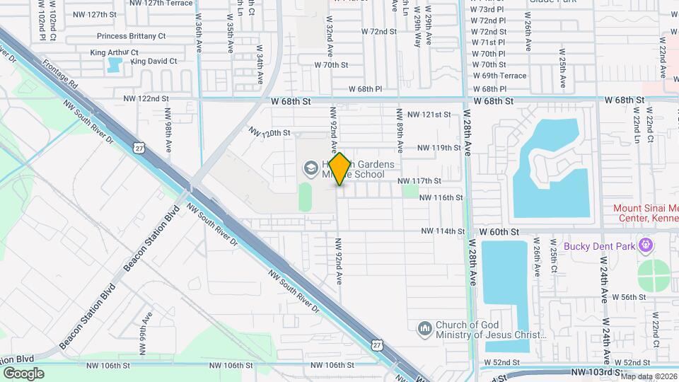 11646 NW 91st Pl, Unit Studio efficiency Map and Location Details