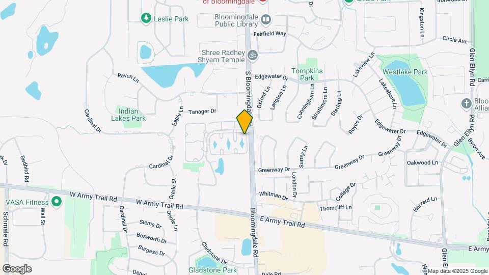 205 N Waters Edge Dr Map and Location Details