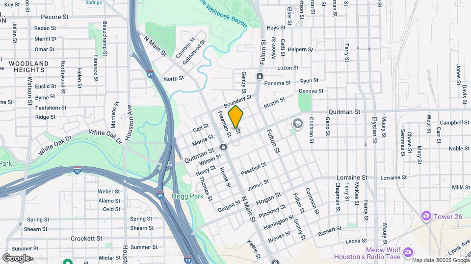 2313 Everett St Map and Location Details
