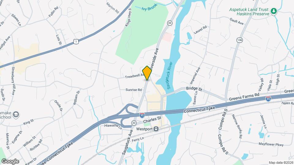 25 Saugatuck Ave Map and Location Details
