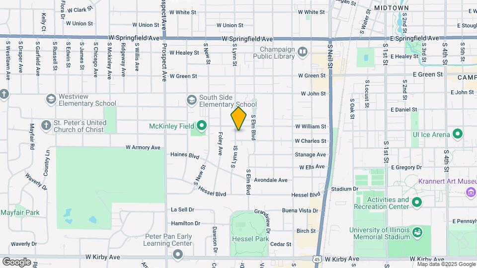 806 S Lynn St Map and Location Details