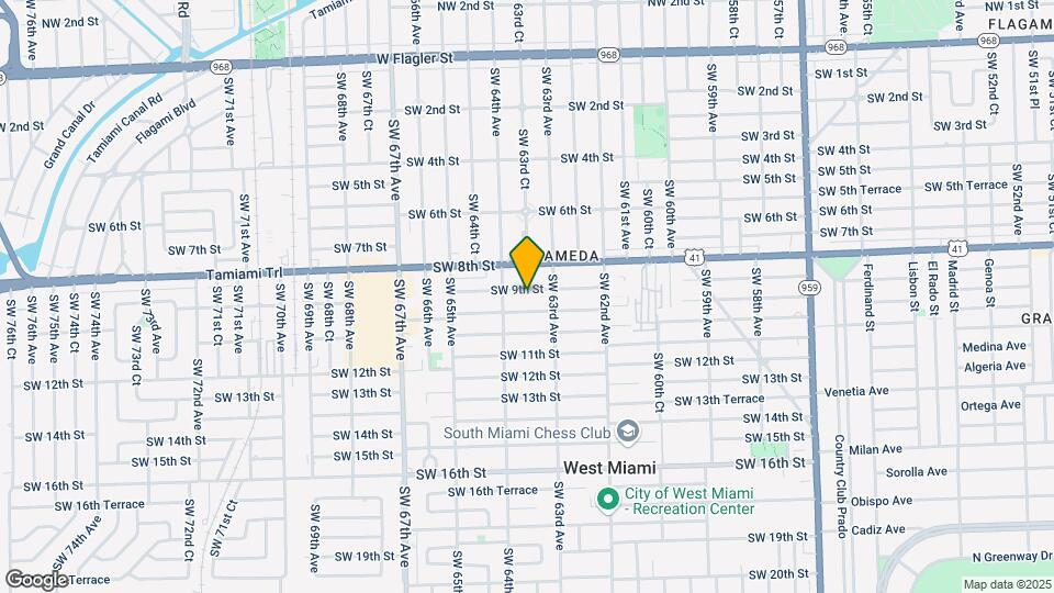 6346 SW 9th St Map and Location Details