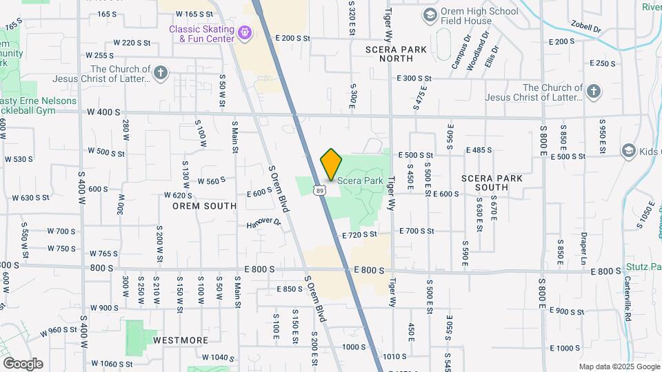 595 S State St Map and Location Details