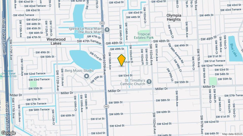 10420 SW 52nd St Map and Location Details