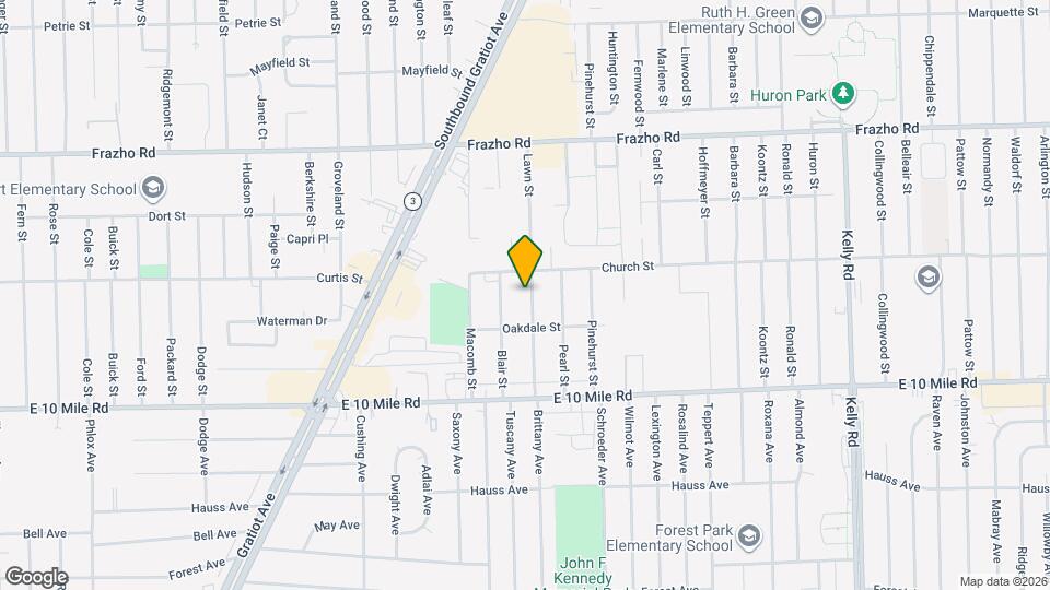 25357 Lawn St Map and Location Details