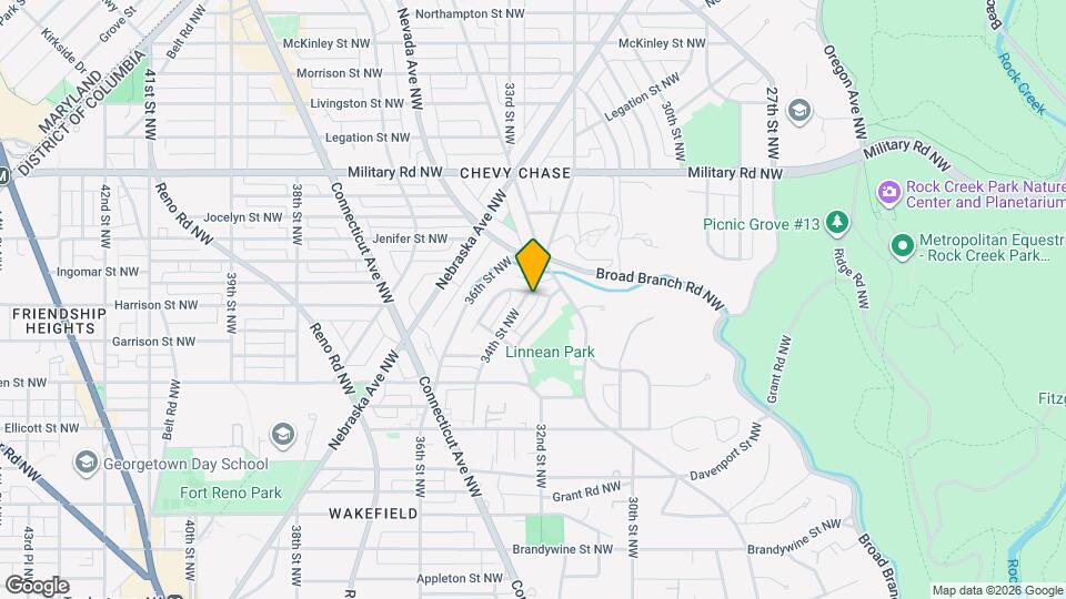 5191 Linnean Terrace NW Map and Location Details