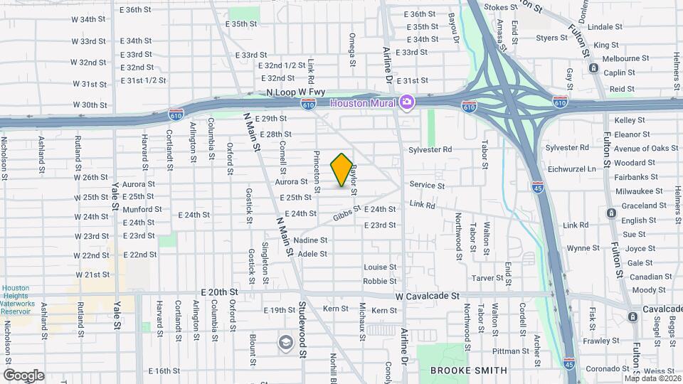 1007 E 25th St Map and Location Details