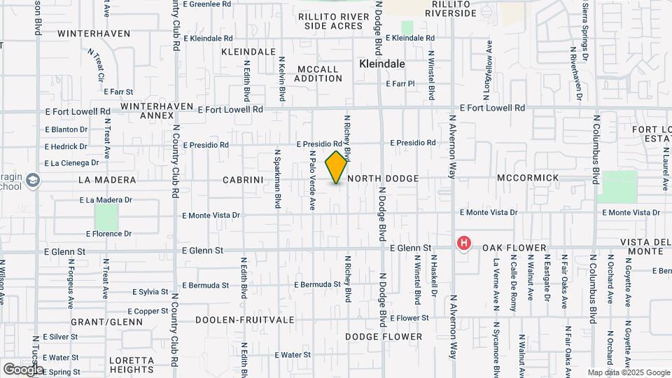3556-3568 E Blacklidge Dr Map and Location Details