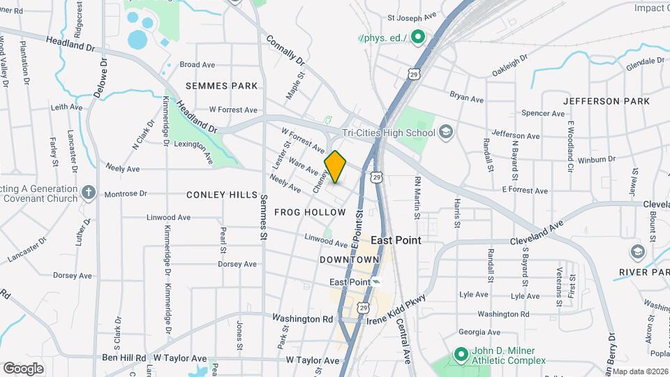 1656 Ware Ave Map and Location Details