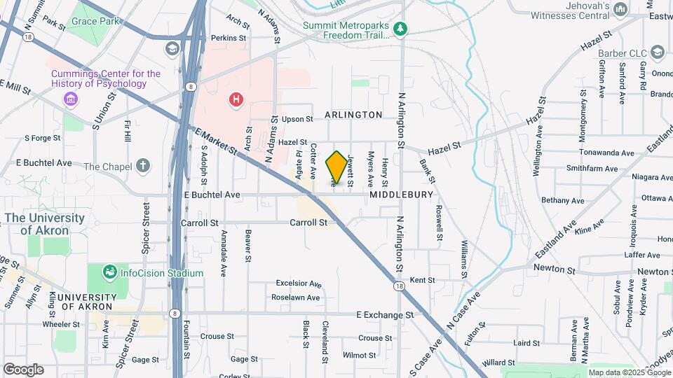 751 E Buchtel Ave Map and Location Details