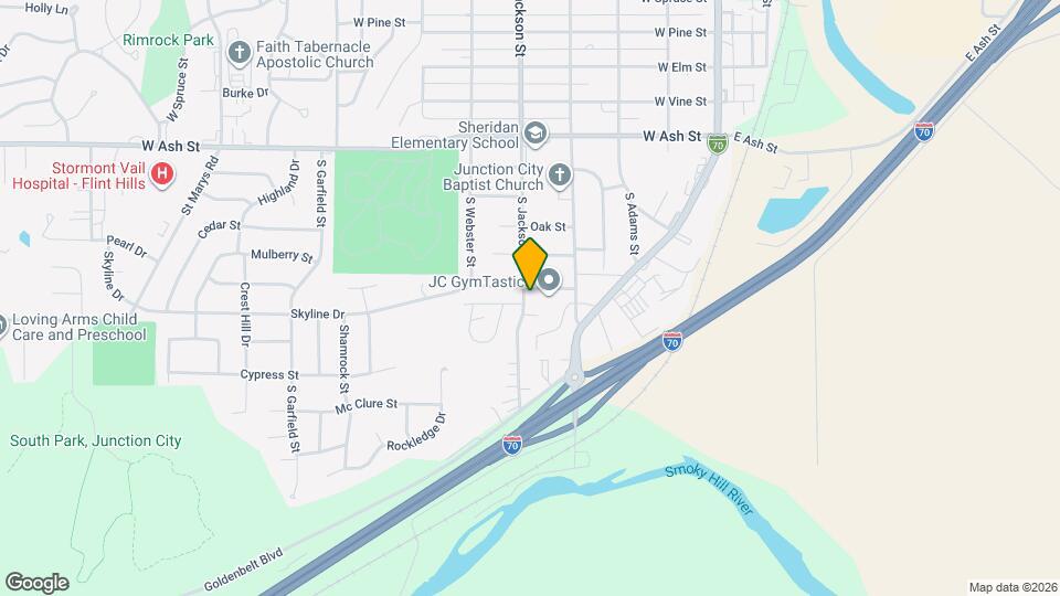 1107 S Jackson St Map and Location Details