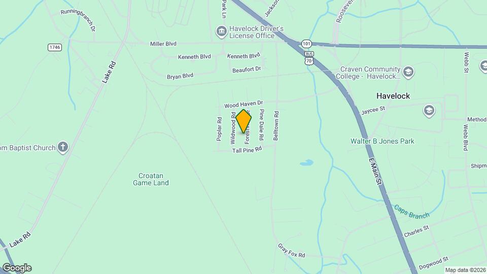218 Forestview Dr Map and Location Details
