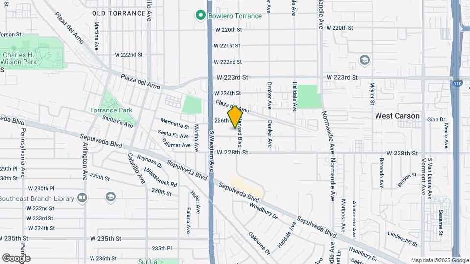 1613 W 227th St, Unit # 2 Mapa y Detalles de la Ubicación