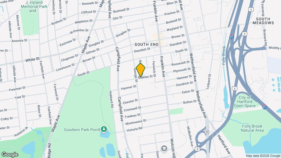 43 Cowles St, Unit 1 Map and Location Details