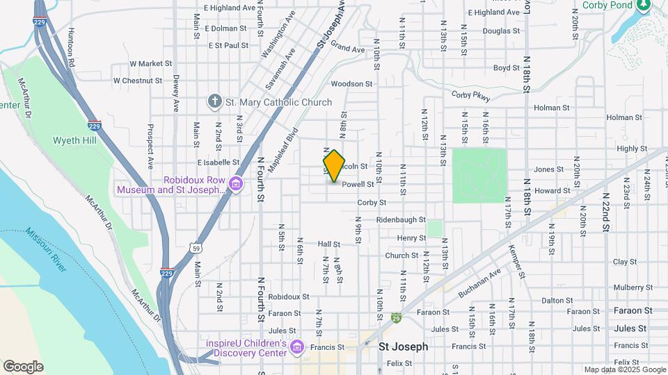 708 Powell St Map and Location Details