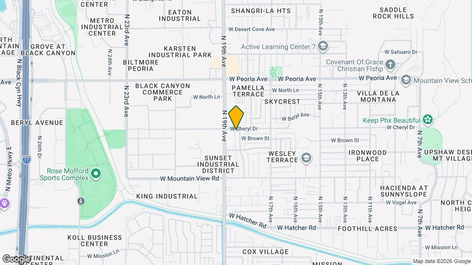 10044 N 18th Ave Map and Location Details