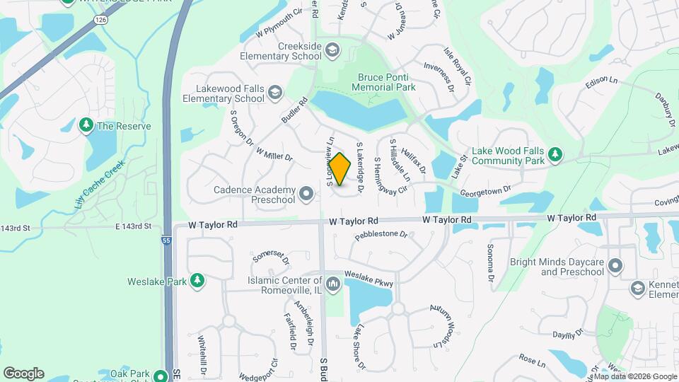 14215 S Longview Ln Map and Location Details